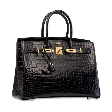 hermes birkin 35 black crocodile|hermes birkin crocodile price.